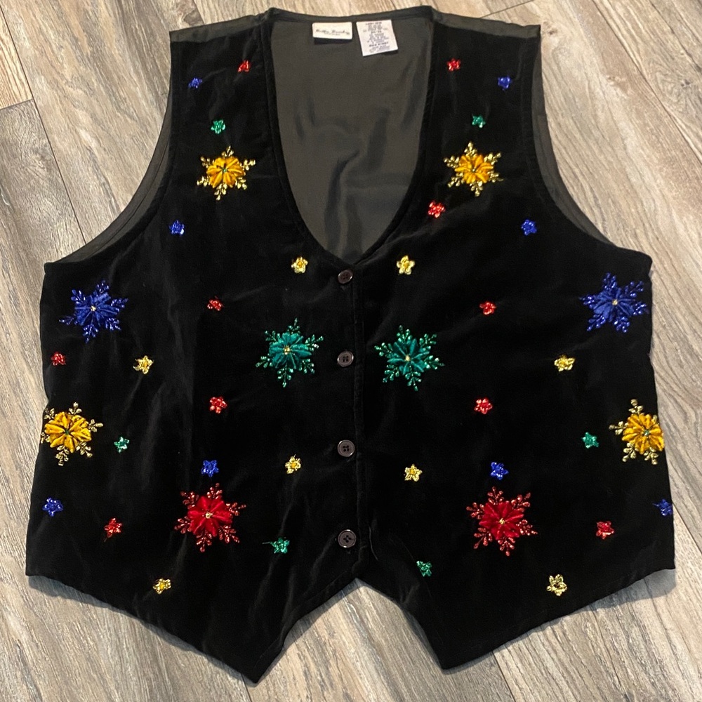 Bobbie Brooks Elegant Black Vest